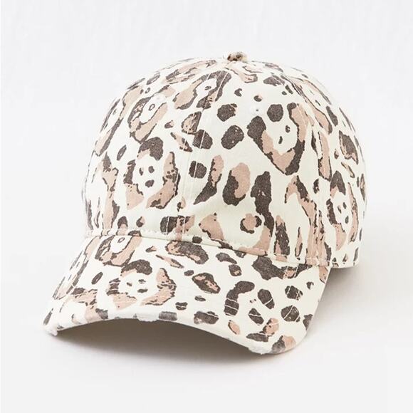 Aerie Leopard Camo Print Baseball Hat - Picture 10 of 11